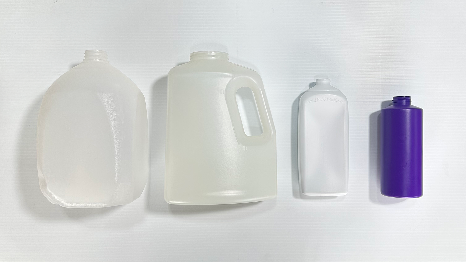 Cleaned Plastic HDPE Plastic bottles cleaned and ready to donate.