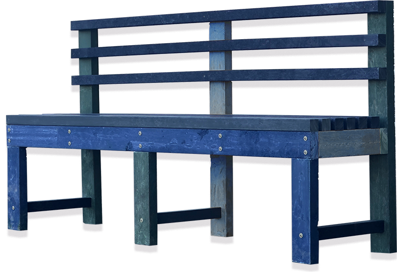 P2_Bench_transparent Precious Plastic Bench Prototyp